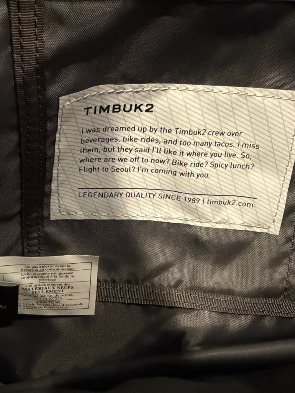 Timbuk2 Classic Laptop Messenger Commuter Crossbody Black Bag - Picture 3 of 8